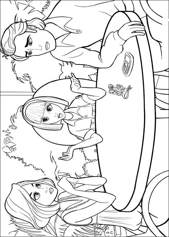 Barbie Thumbelina Pages Coloring 9