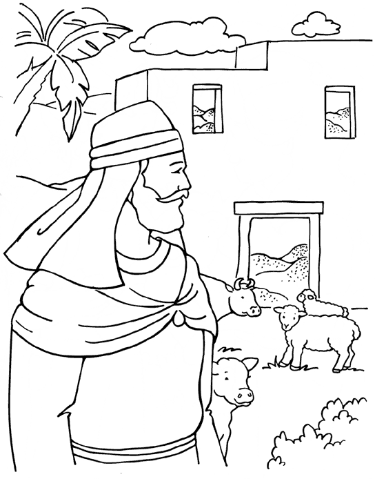 Bible Pages Coloring for Kids 6