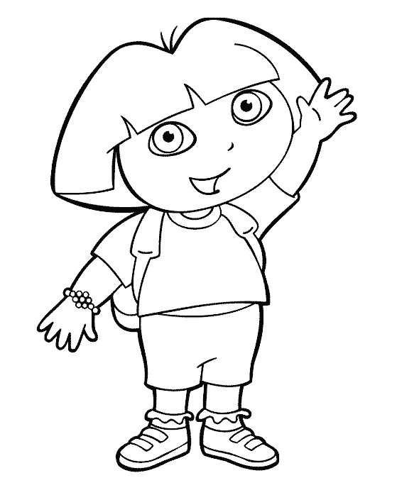 Dora The Explorer Pages Coloring 6