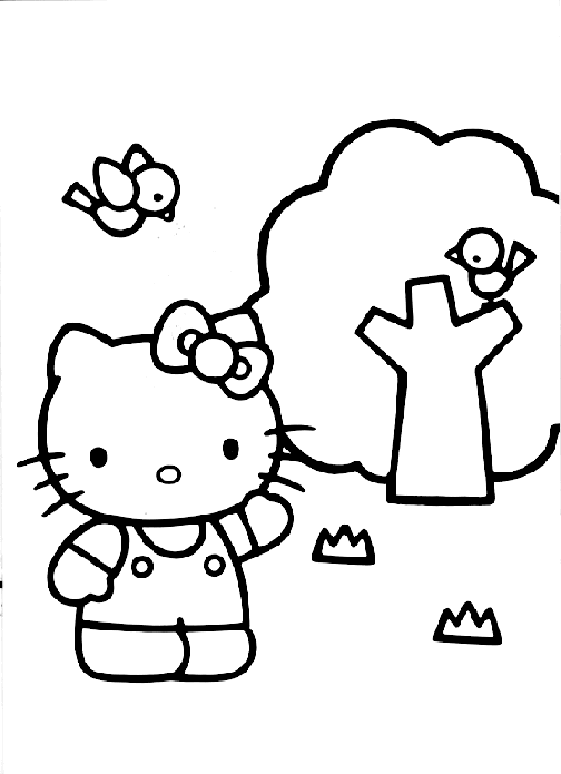 Hello Kitty Pages Coloring 11