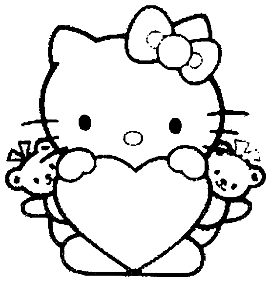 Hello Kitty Pages Coloring 12