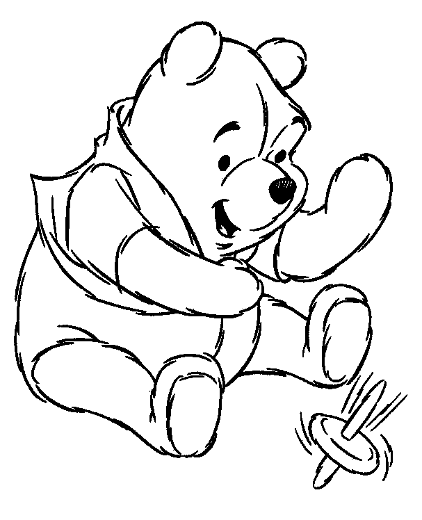 Pooh Pages Coloring 3