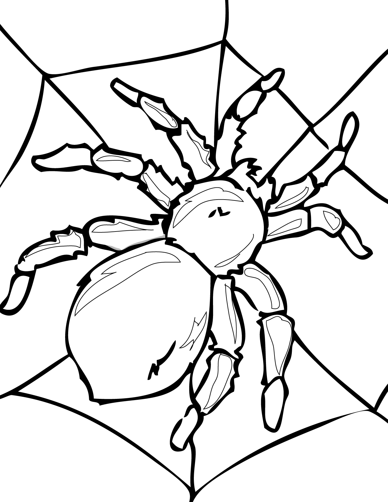 Spider Pages Coloring 10