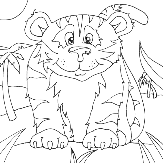 animals pictures for colouring. Tiger Pages Coloring 11