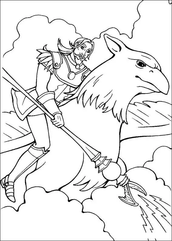 Barbie and The Magic Pegasus Pages Coloring 2
