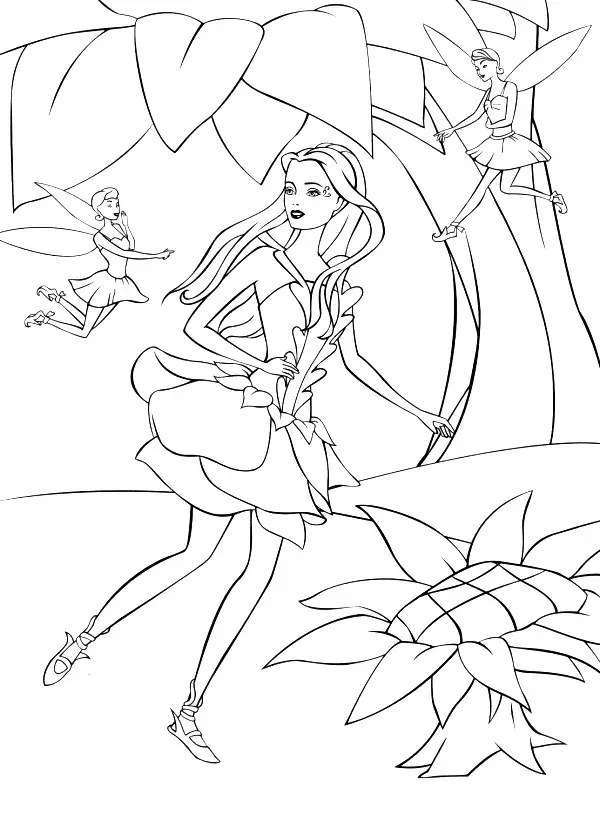 Barbie Fairytopia Pages Coloring 1
