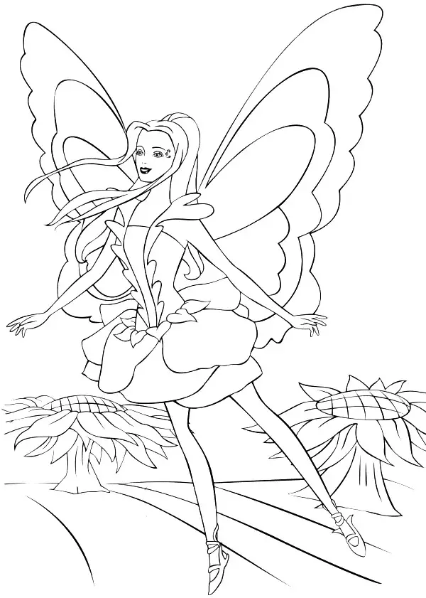 Barbie Fairytopia Pages Coloring 4