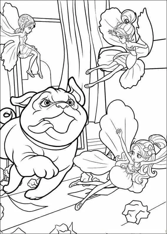 Barbie Thumbelina Pages Coloring 10