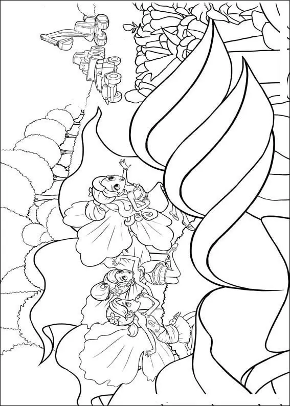 Barbie Thumbelina Pages Coloring 12