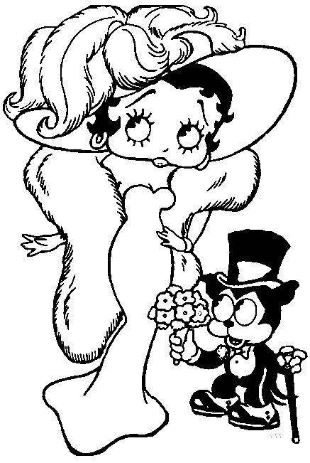 Betty Boop Pages Coloring 10