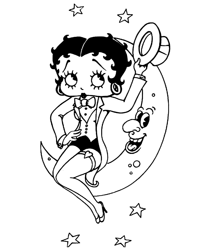 Betty Boop Pages Coloring 11