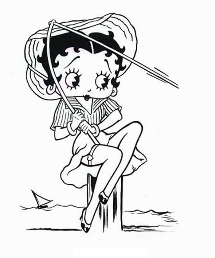 Betty Boop Pages Coloring 3