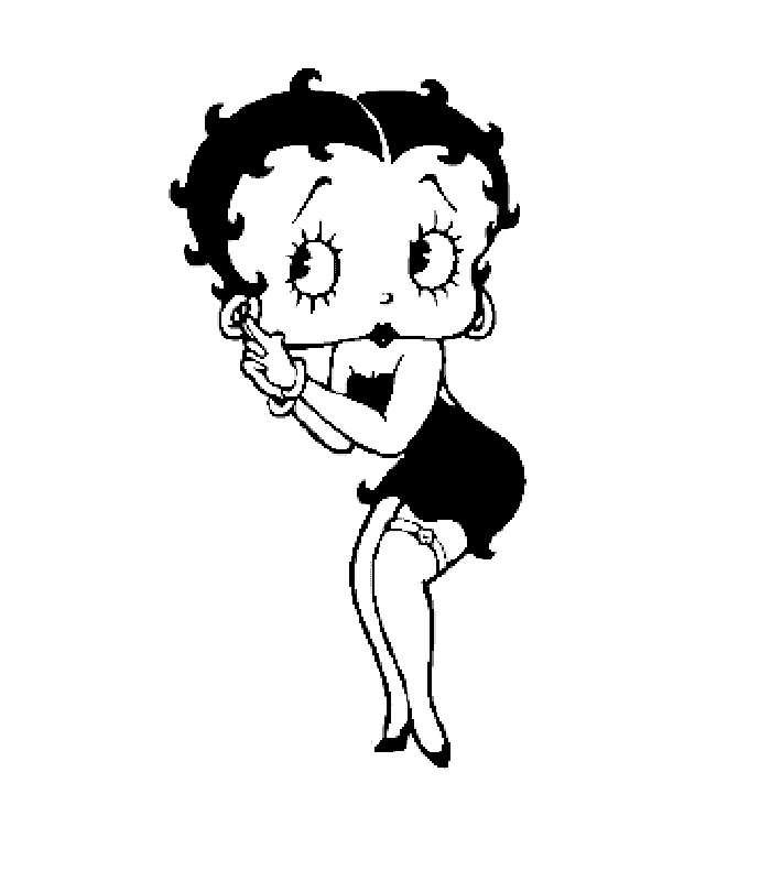 Betty Boop Pages Coloring 5