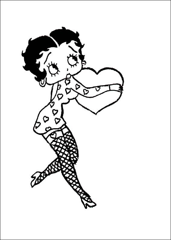 Betty Boop Pages Coloring 9