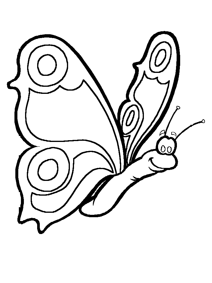 Butterfly Pages Coloring 6