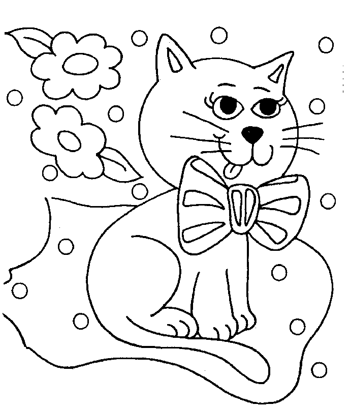 Cat Pages Coloring 10