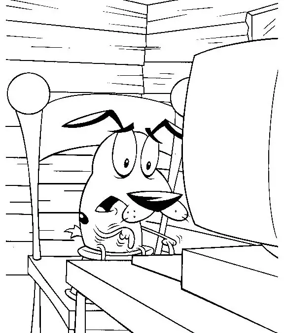 Courage The Cowardly Dog Pages Coloring 7