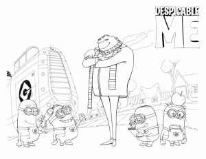 Despicable Me Pages Coloring 7