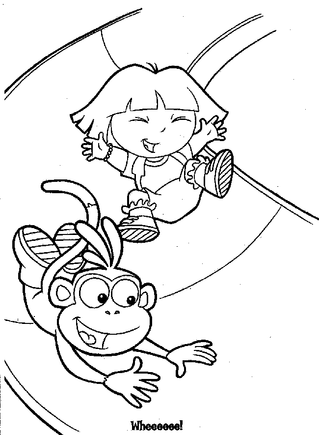 Dora The Explorer Pages Coloring 1
