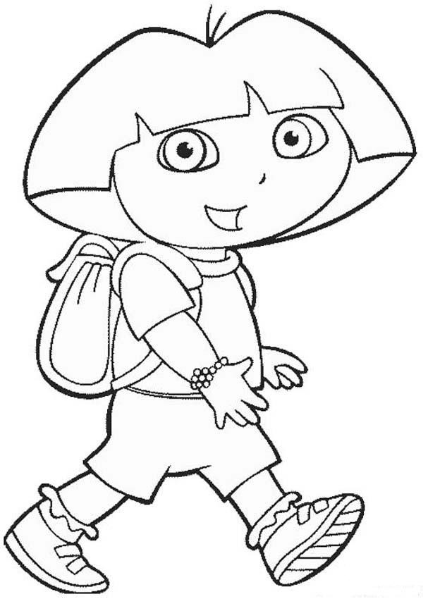 Dora The Explorer Pages Coloring 4