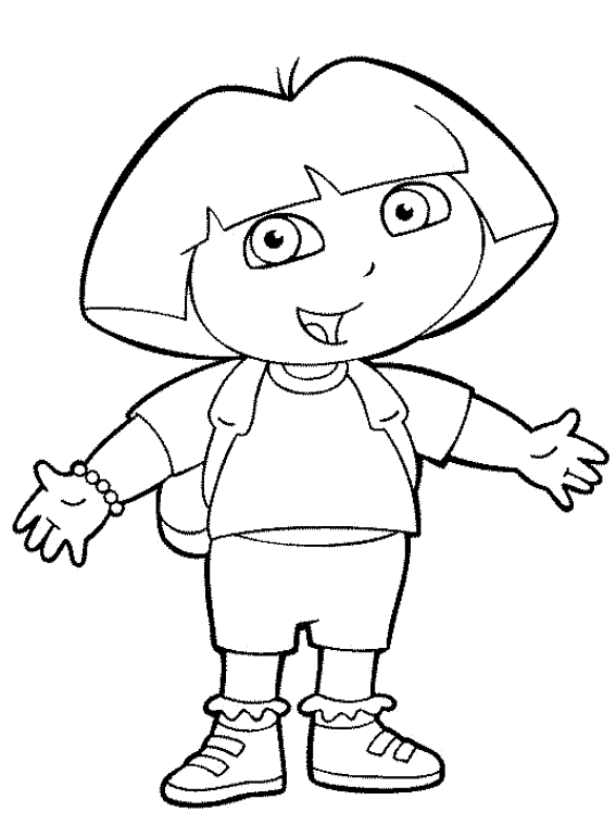 Dora The Explorer Pages Coloring 8