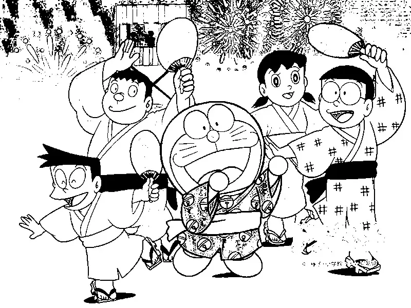 Doraemon Pages Coloring 3