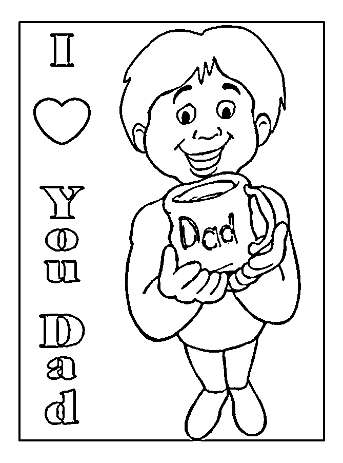 Fathers Day Pages Coloring 2