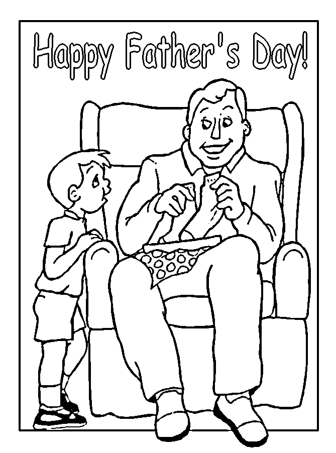 Fathers Day Pages Coloring 8