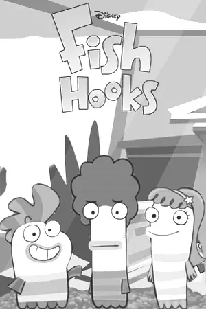 Fish Hooks Pages Coloring 6