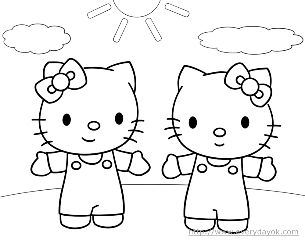 Hello Kitty Pages Coloring 10