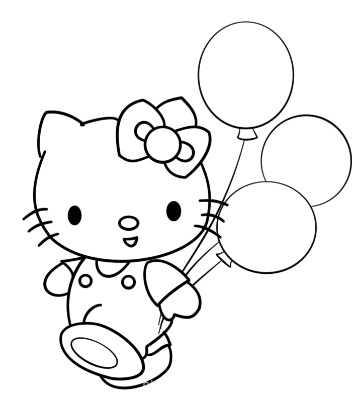 Hello Kitty Pages Coloring 3