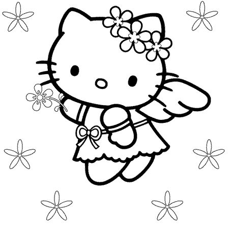Hello Kitty Pages Coloring 5