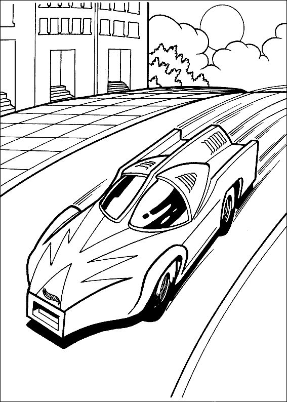 Hot Wheels Pages Coloring 12