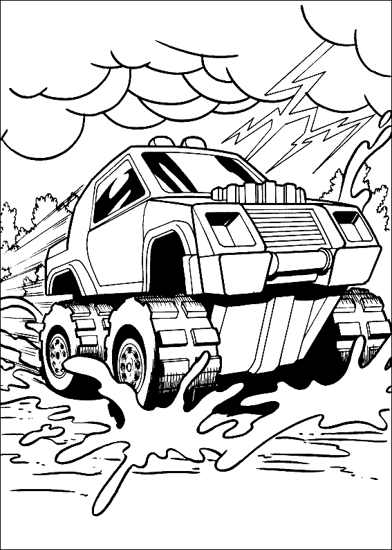 Hot Wheels Pages Coloring 4
