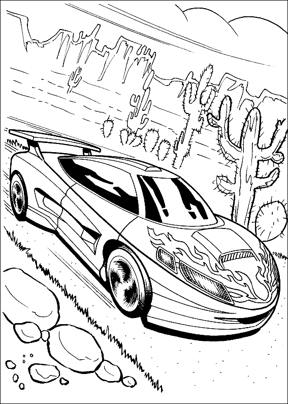 Hot Wheels Pages Coloring 8