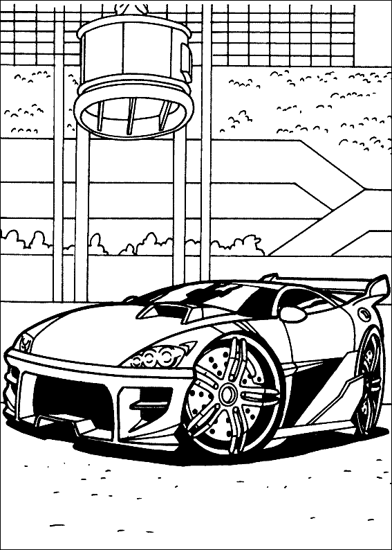 Hot Wheels Pages Coloring 9