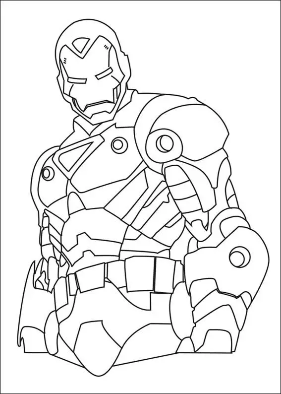 Iron Man Pages Coloring 10