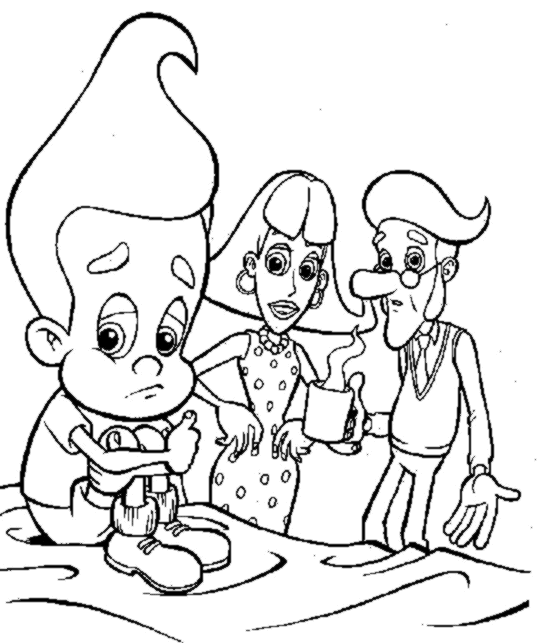 Jimmy Neutron Pages Coloring 10
