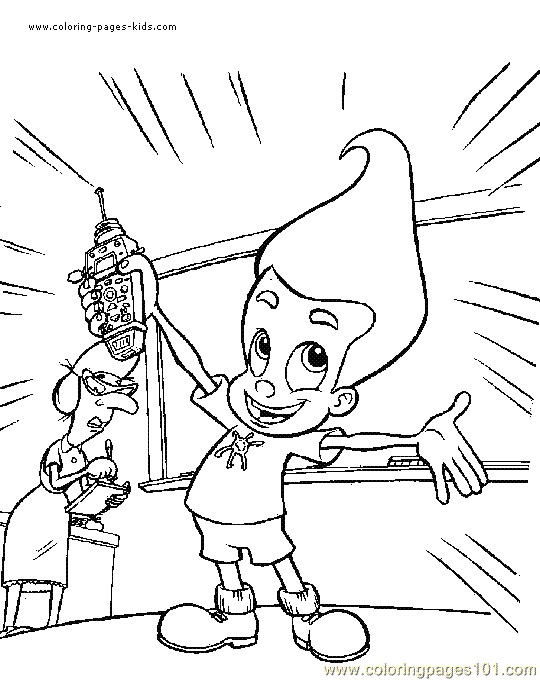 Jimmy Neutron Pages Coloring 6