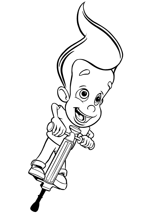 Jimmy Neutron Pages Coloring 9