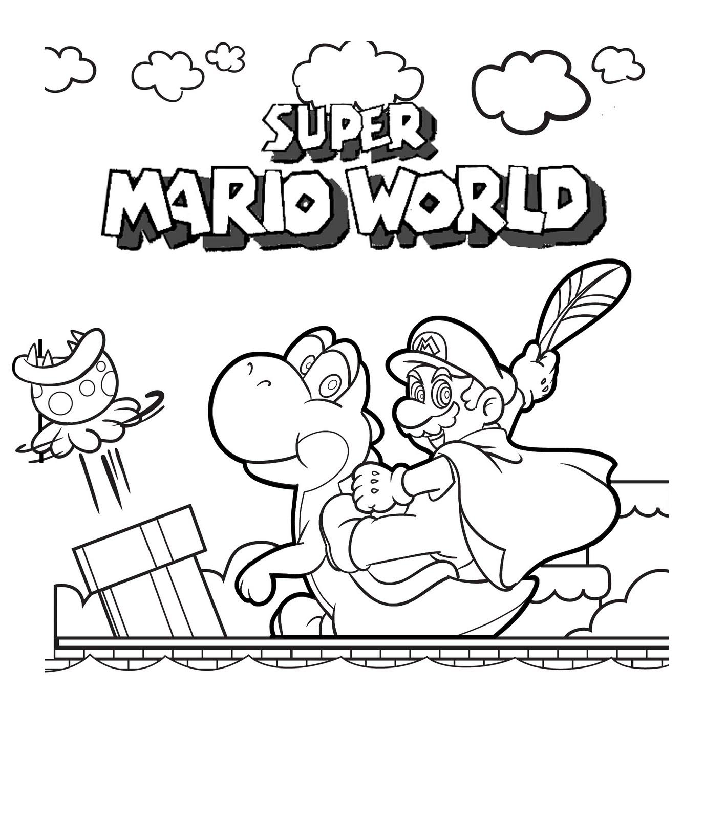 Mario Pages Coloring 2
