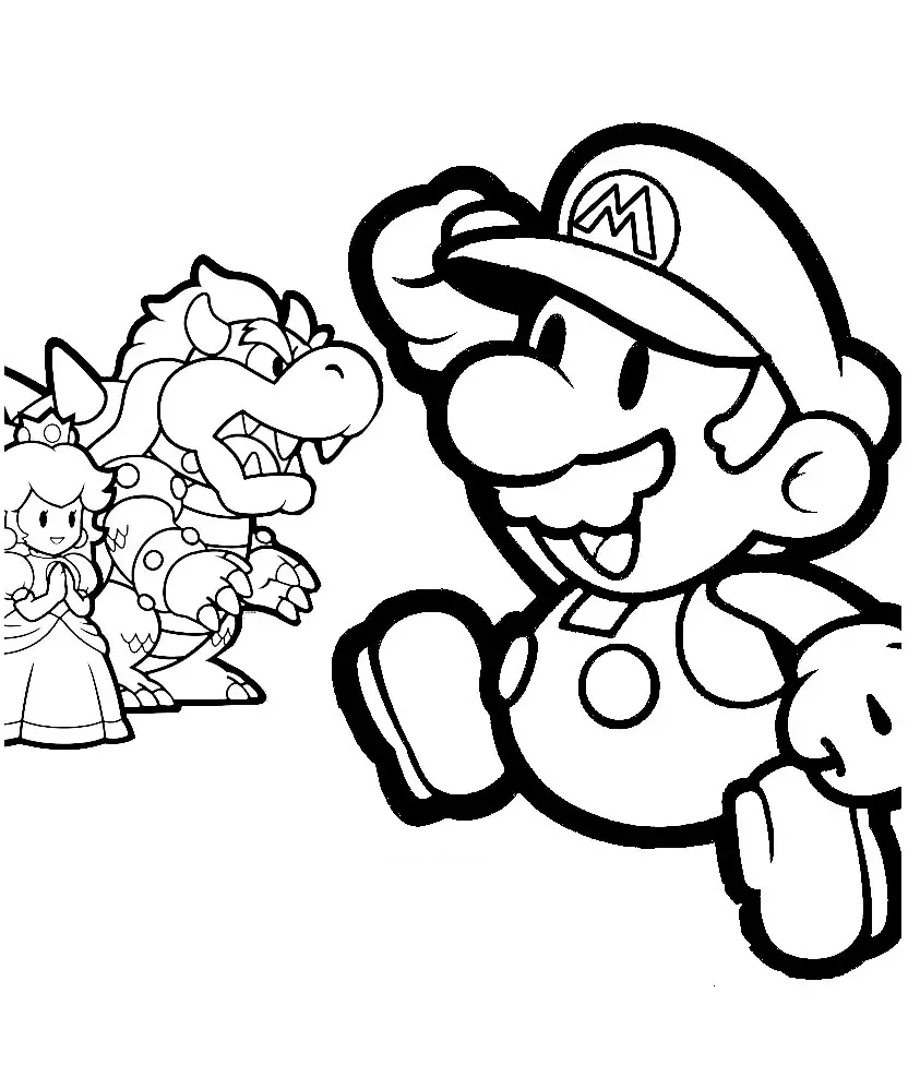 Mario Pages Coloring 6