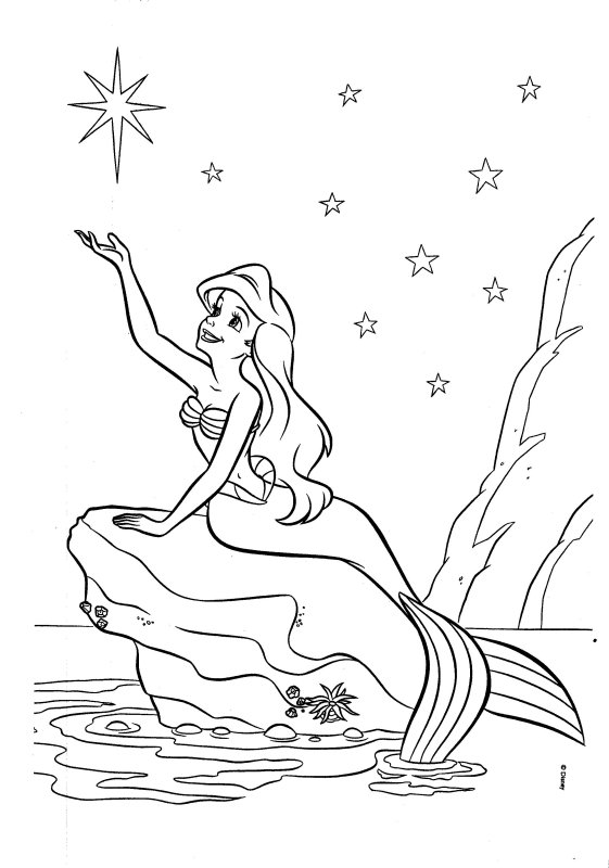 Mermaid Pages Coloring 3