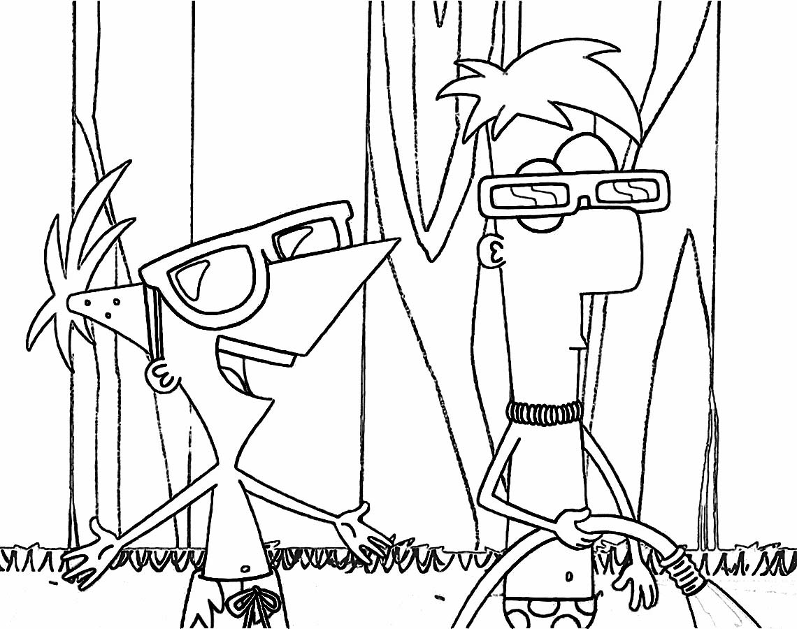 Phineas and Ferb Pages Coloring 1