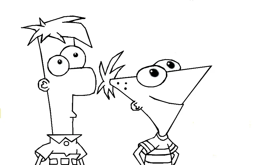 Phineas and Ferb Pages Coloring 12