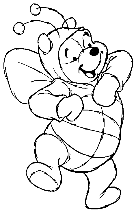 Pooh Bear Pages Coloring 4