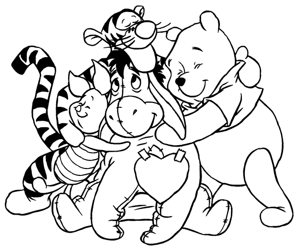 Pooh Bear Pages Coloring 5