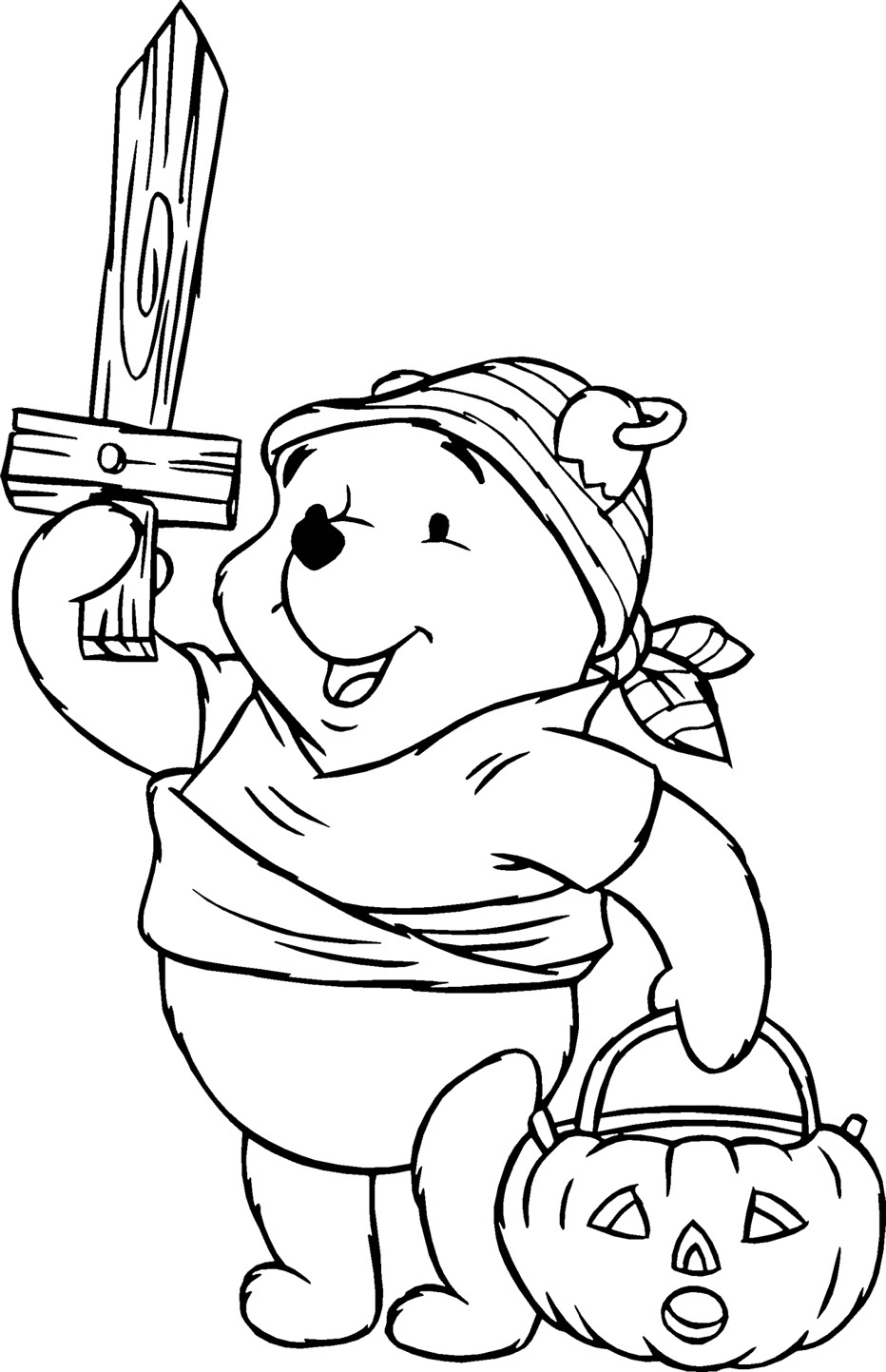 Pooh Pages Coloring 9