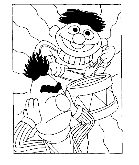Sesame Street Pages Coloring 1