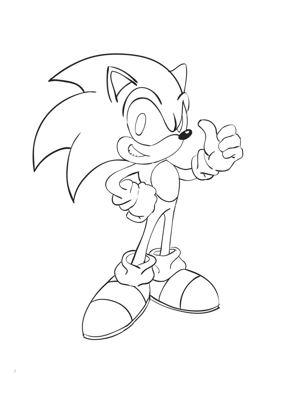 Sonic Pages Coloring 12